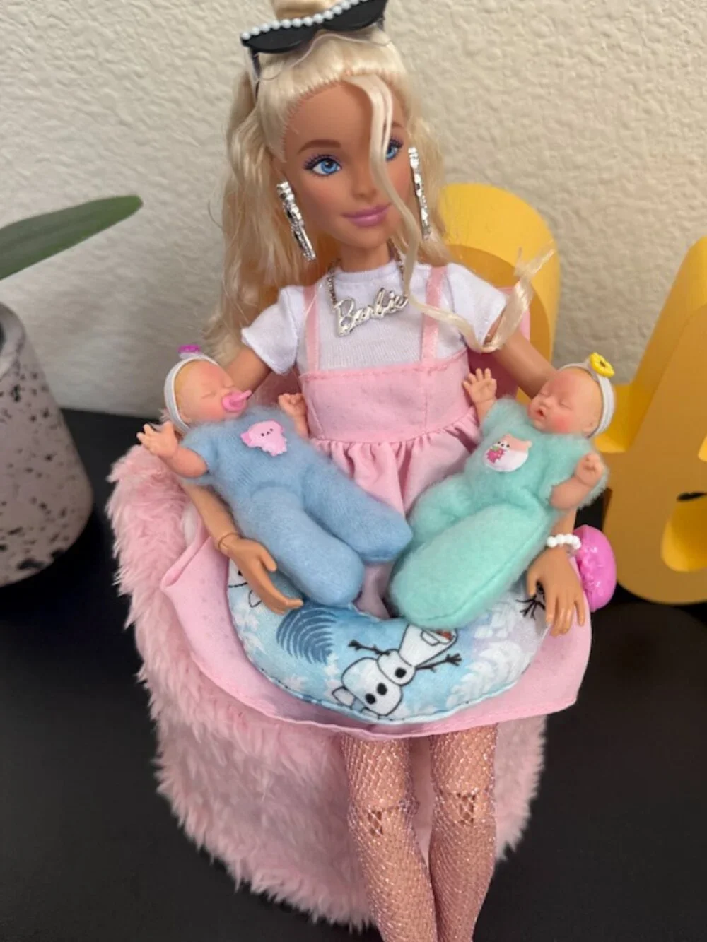 Plush Jumpsuit for Mini ZURU Dolls | Handmade 2.5 Inch Doll Clothes